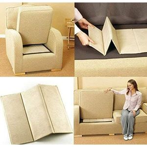 Modernage Sofa Seat Rejuvenator Sterk Board 1-2-3 Sagging Seat Ondersteuning | Fauteuil | Set Doorweekte Zitkussen Fixer | Stoffering Protector Super Solid (1-zits)