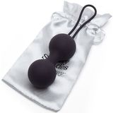 Fifty Shades Inner Goddess Siliconen Jiggle Balls - 90gram - Zwart