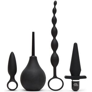 Vijftig tinten grijs Take It Slow - 4in1 anaal set (zwart)
