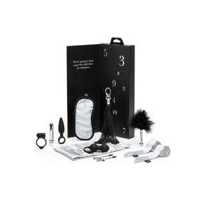 Fifty Shades Pleasure Overload 10 Days of Play Couple's Kit - Zwart/ Zilver