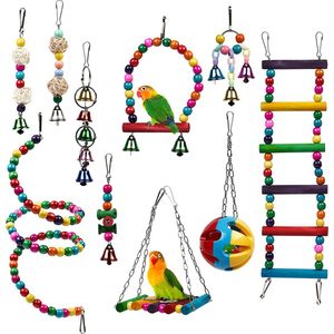 TWIDDLERS 10-delig Vogelspeelgoed Pakket voor Kleine Binnenvogels