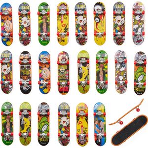 THE TWIDDLERS 24 Vinger Skateboard Speelgoed, Handspelletjes Fingerboard voor Jongens - Verjaardagen, Kinderfeestjes, Uitdeelcadeautjes, Traktaties, Cadeauzakjes, Adventskalender