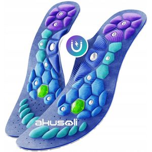 Akusoli - Inlegzolen - Schokabsorberend - EU42-47 - Comfortabele inlegzolen voor Platvoeten