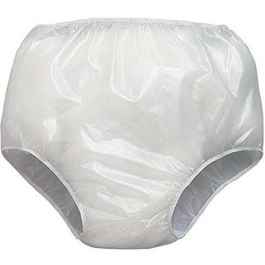 CarebyMail Healthcare Soft Vinyl Waterdichte Unisex incontinentie broek (Pack van 3) (Large (86 tot 106 cm))