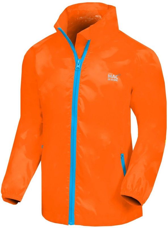 Mac in a Sac - Regenjas voor kinderen - Junior - Neon oranje