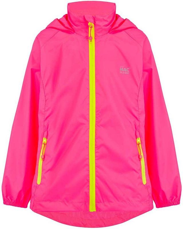 Mac in a Sac - Junior - Jas - Neon Pink - Polyester