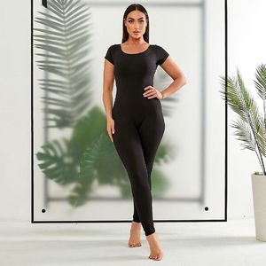 Jumpsuit Laguna Zwart - Sportoutfit dames - Overal - Yoga kleding - Bodysuit - Joggingpak - Gym Suit - Functionele en Modieuze Sportkleding