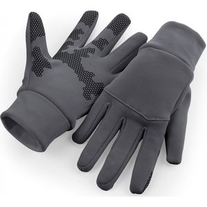 Handschoenen Unisex L/XL Beechfield Graphite Grey 93% Polyester, 7% Elasthan