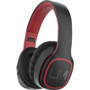 Louise&Mann Symphony Draadloze Over-Ear Koptelefoon - Bluetooth - met Microfoon - incl. Carry Case - Zwart/Rood