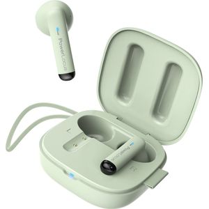 PowerLocus PLX1 - Draadloze oordopjes - Bluetooth Oortjes 5.3 - Draadloze Oortjes - Oortjes draadloos – USB-C – Touch Sensor - Earpods - Geschikt voor IOS & Android - Mint Groen