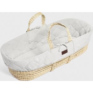 Snuz Natural Knitted Moses Wieg met Matras Dove