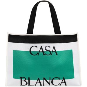 Casablanca Shopper tas , White , Heren , Maat: ONE Size