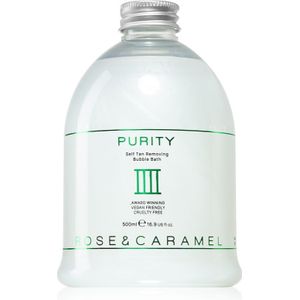 Rose & Caramel Purity Badschuim voor de verwijdering van zelfbruinende producten 500 ml