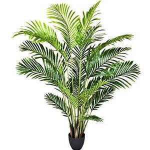 GreenBrokers Kunstmatige 150cm Real Touch Areca Phoenix Palm Boom in Pot, 150 cm/5ft