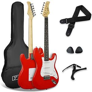3rd Avenue XF 3/4 formaat klassieke Spaanse akoestische gitaar voor jonge kinderen, beginnerspakket, met nylon snaren, gigbag, capo en plectrums - blauw