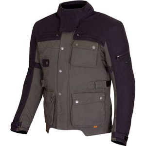 Merlin Mahala D3O Explorer - Textiele Motorjas - Zwart Olijfgroen