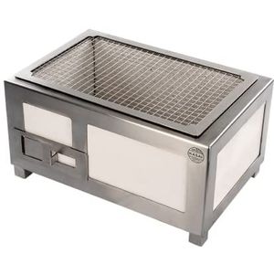 SousVideTools Kleine Konro-grill van roestvrij staal | Hibachi BBQ in traditionele Japanse stijl | 210 mm x 400 mm x 260 mm