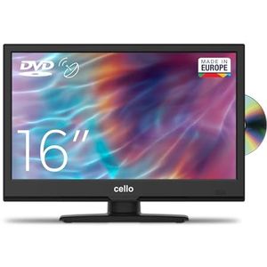 Cello C1620FS 16-inch (15,6-39,5 cm diagonaal) Full HD LED-tv met ingebouwde dvd-speler DVBT2 S2 Triple Tuner Nieuw