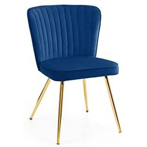 Julian Bowen set van 2 Cannes eetkamerstoelen - Blauw