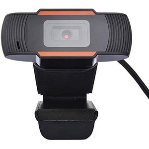 Tec-Digi USB webcamera Full HD computer met microfoon videogesprek, plug and play, roteerbaar voor conferentie, desktop-laptop