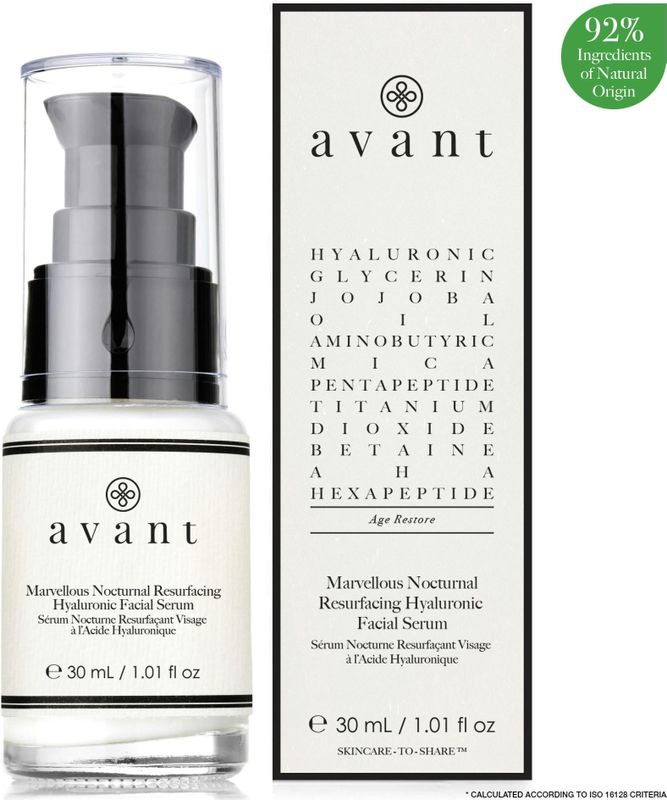Avant Age Restore Marvellous Nocturnal Resurfacing Hyaluronic Facial Serum 30 ml
