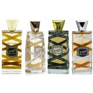 Lattafa Halal Geur EDP Spray Parfum100ml Oud Stemming Musk Elixir Herinnering 4 PACK