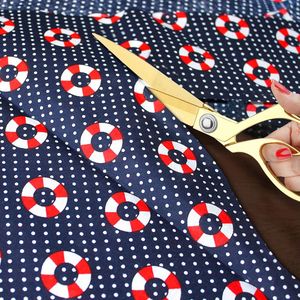 Handi Stitch Gouden Kleermaker Schaar & Draden Knipper - Zware Kwaliteit 22,86cm Roestvrij Stalen Scherpe Schaar - Het Knippen van Stof, Kleding, Leer, Spijkerstof, Aanpassen, Naaien en Kleermaken