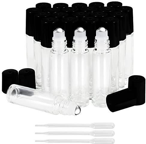 Belle Vous - Glazen Roll-on Flessen - 24 Stuks - 10 ml - Navulbaar