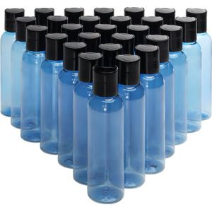 Belle Vous 30 Pak Blauw Plastic Knijpflessen – 120 ml Disc Sportfles Doppen Containers – Lege, Navulbare Reis Flessen voor Cosmetica, Lotion, Shampoo, Vloeibare Zeep, Crèmes en Meer