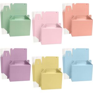 Belle Vous Glanzende Feest Geschenken Doosjes (24 Pak) – 14 x 6 x 11 cm – Pastel Goodie Bags Voor Kinderverjaardagen, Voedsel, Baby Shower & Huwelijken