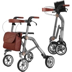 Trive rollator ultra compact Grey (inclusief 3 accessoires)