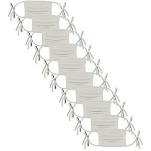 Oscars Kleding Plissé Gezichtsmasker, Grijs, One Size