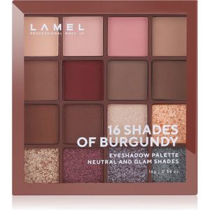 LAMEL 16 Shades of Burgundy oogschaduw palette 16 gr