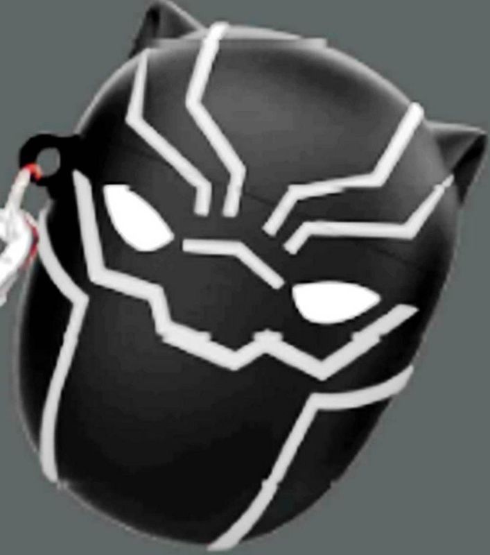 ThumbsUp! PowerSquad AirPods Case - Zwart Panther - 3D-Silicon