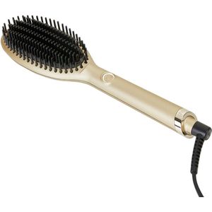 ghd - Glide Limited Edition - Stijlborstel - Champagne Goud - Luxe Rood Fluwelen Box