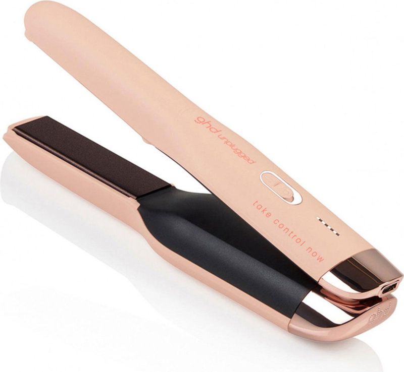 GHD - Unplugged - Stijltang - Pink Peach - Draadloos - Limited Edition