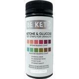 Be Keto | Ketone & Glucose Test Strips | 100 strips | Ketose dieet | Ketonentest