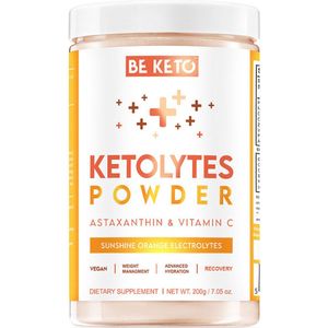 BeKeto Ketolytes Elektrolyten, SUNShine Sinaasappel - 200 g
