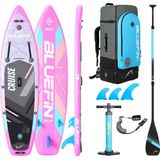 Bluefin SUP Cruise 9'8 Opblaasbaar Paddleboardvoor volwassenen en kinderenCruise Makkelijk en Veilig Mee Te Nemen Paddleboard-accessoires Inbegrepen,Miami Roze