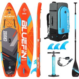 Bluefin Cruise 10'8 Opblaasbaar Paddleboard| SUP voor volwassenen| Bluefin Cruise 10'8 SUP | Makkelijk en Veilig Mee Te Nemen | SUP Pack | Paddleboard-accessoires Inbegrepen