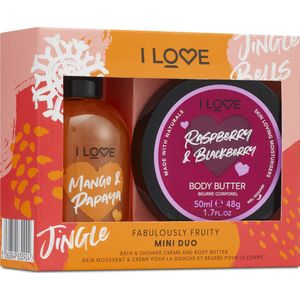 I Love Delicious - Fabulously fruity - bad & douchegel - body butter - Cadeauset