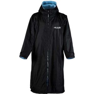 Huub - Veranderen Robe - Zwart / Blauw - Badjas