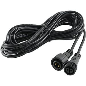 DULEE Verlengkabel, 5 m, 2-polig, 16 AWG, IP65, waterdicht, voor zonnestralers, tuinverlichting, ledstrips