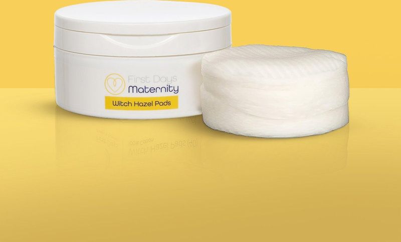 First Days Maternity - Witch Hazel Pads - 40 Stuks - Natuurlijk - Katoen