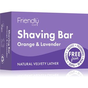 Friendly Soap - Shaving Bar - Natuurlijke Zeep - 95 g - Orange & Lavender