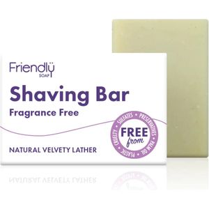 Friendly Soap - Scheerzeep - Parfumvrij - Veganistisch - 95 g