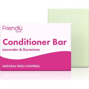 Friendly Soap | 2 x Lavender & Geranium Conditioner Bar | 2 stuks á 90 gram | natuurlijke zeep | vegan | milieubewust | plasticvrij |Lavendel | Geranium | Crèmespoeling | haar conditioner