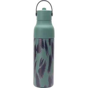 LUND London | Sport| Sport Drinkfles | Lichtgewicht | Drupvrij | RVS | Drinktuit | groen Camo