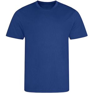 Recycled herenshirt 'Cool T' korte mouwen Royal Blue - L