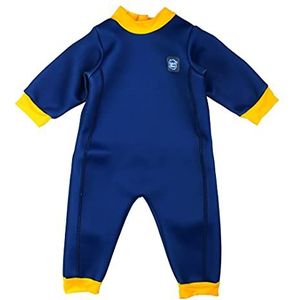 Splash About Warm in One Baby Wetsuit, Navy & Yellow 12-24 Maanden